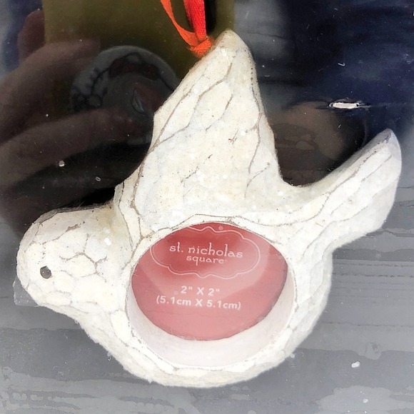 Set of 3 Carved Look Photo Holder Ornaments St Nicholas Square - Picture 7 of 9